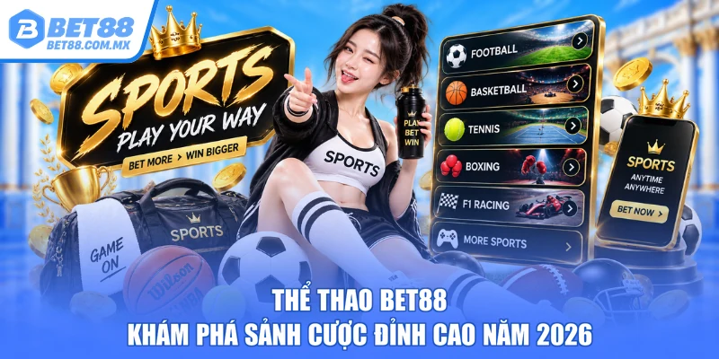 Thể Thao BET88 – Khám Phá Sảnh Cược Đỉnh Cao Năm 2026